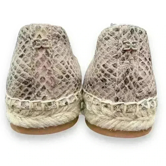 New Sam Edelman Kesia Snake Print Espadrilles Size 7.5 - Picture 5 of 11